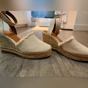 H & M Wedge Espadrille Sandals.